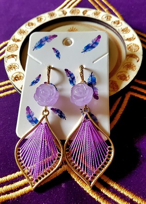 Paire Boucle d'oreille Améthyste