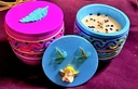 Pot mandala bougie huile essentielle minéraux