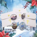 Pendentif spirituel pochette cuir