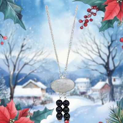 Pendentif Péristérite Spinelle