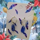 Boucle d'oreille Cyanite