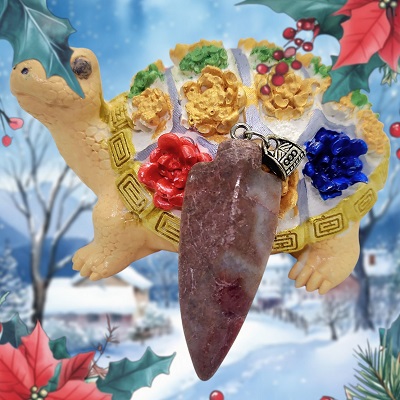 Pendentif flèche Lépidolite