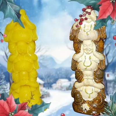 Support bougie bouddha