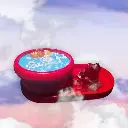 Bougie spirituelle et son plâteaux 