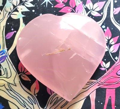 Coeur Quartz rose 
