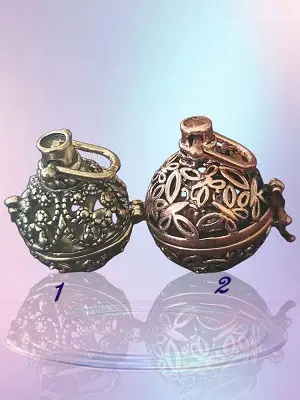 Pendentif support boule minéraux 