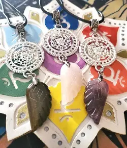 Fleur de vie plume minéraux