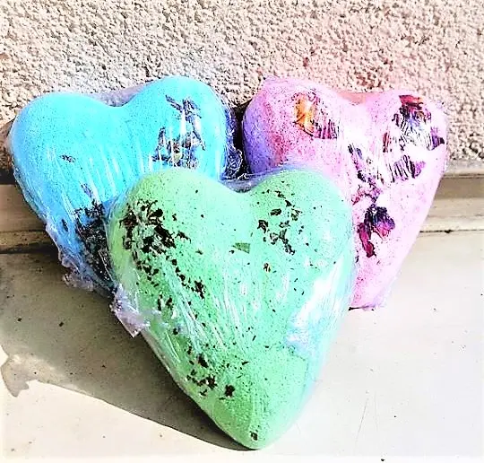Coeur sel de bains huiles essentielle