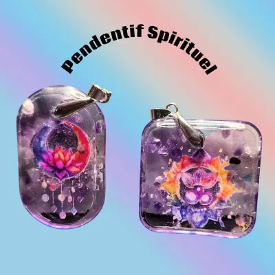 Pendentif Spirituel minéraux 