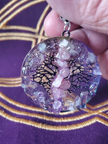 Pendentif arbre de vie Améthyste