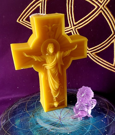 Bougie croix divin