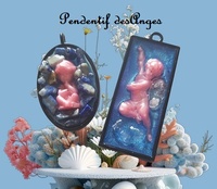 Création pendentif résine Ange minéraux
