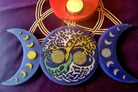 Support fleur de vie minéraux