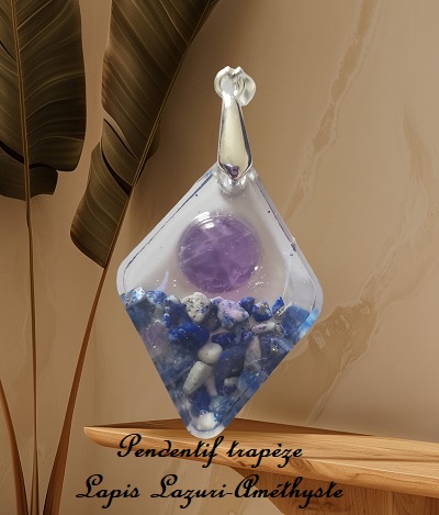Pendentif Améthyste Lapis Lazuli