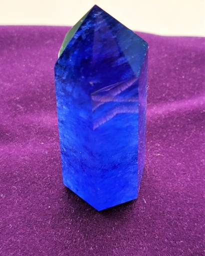 Bâton Quartz cristal bleu