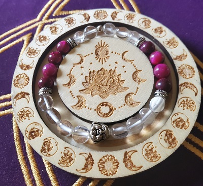 Bracelet Agate cristal de roche 