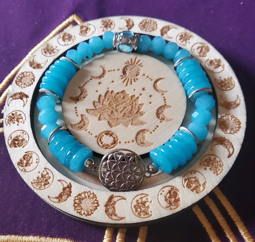 Bracelet Opale bleu