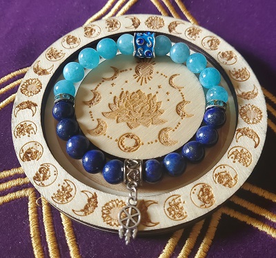 Bracelet Aigue marine Lapis Lazuli