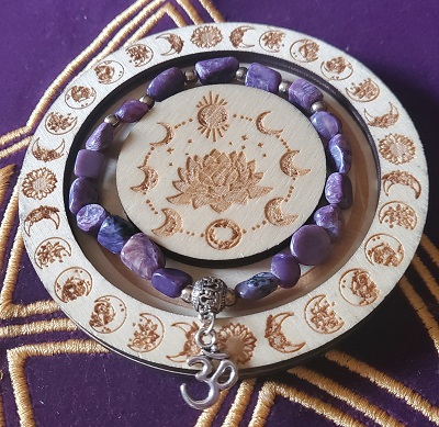 Bracelet chips spirituel Charoite 