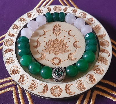 Bracelet Aventurine cristal de roche laiteux