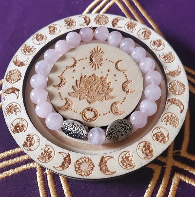 Bracelet Quartz rose arbre de vie