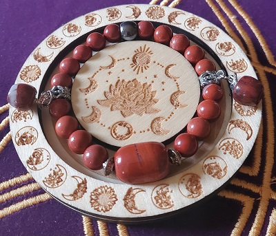 Bracelet Jaspe rouge 