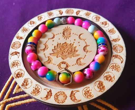 Bracelet Agate multicouleur