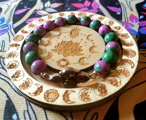Bracelet Jaspe sédiment Améthyste