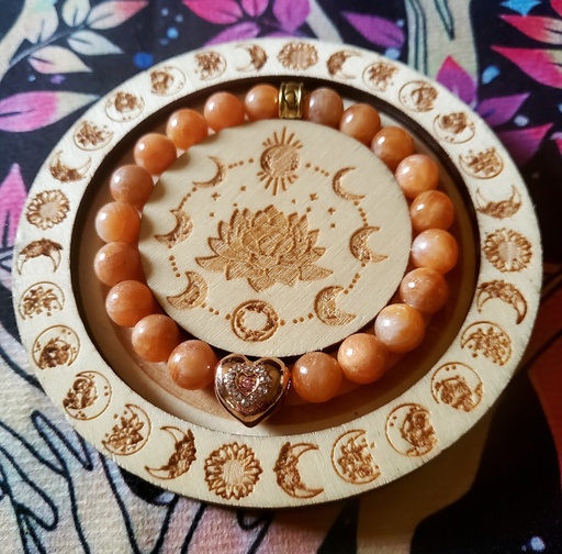 Bracelet Agate orange 