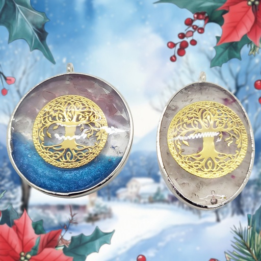 Pendentif arbre de vie minéraux