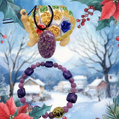 Parure Lépidolite