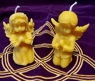 Lot de 2 bougies Ange