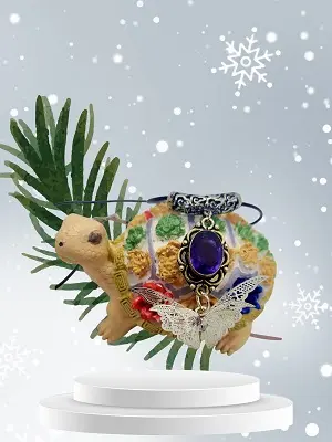 Pendentif papillon métal filigrane argenté pierre Améthyste