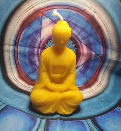 Bougie bouddha prière