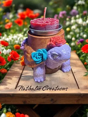 Support chauffe plat tortue