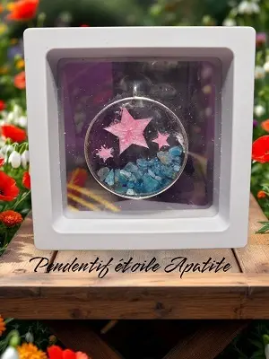 Pendentif étoilé Apatite 